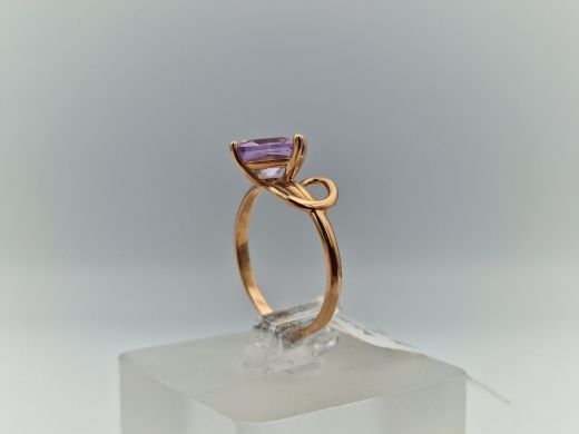 Zelta gredzens ar cirkoniju, 1.93 g, izm. 16.5