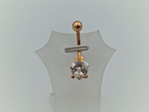 Золотой кулон с цирконом, 2.85 г