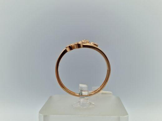 Zelta gredzens ar cirkoniju, 2.01 g, izm. 18.5