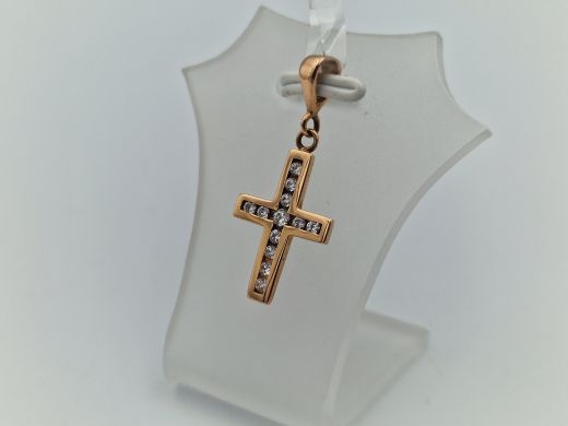 Золотой кулон с цирконом, 1.48 г