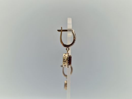 Zelta auskari ar cirkoniju, 4.21 g