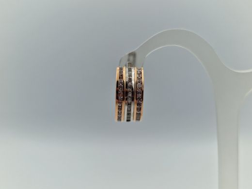 Zelta auskari ar cirkoniju, 2.44 g