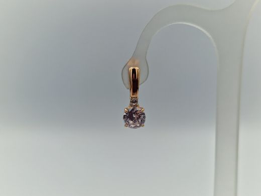 Zelta auskari ar cirkoniju, 1.97 g