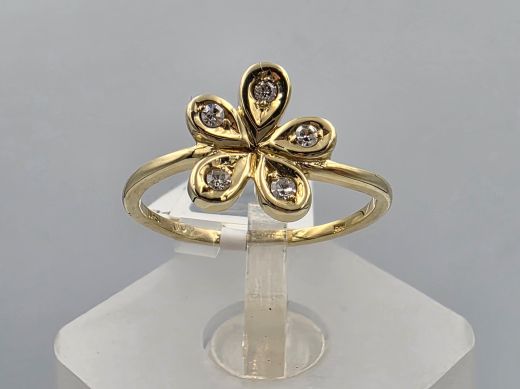 Gold ring, 1.79 g, size 16.5
