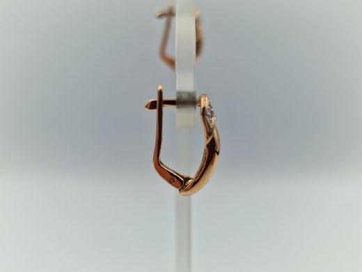 Zelta auskari ar cirkoniju, 2.31 g