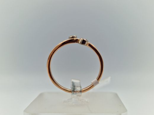 Золотое кольцо с бриллиантом, 1.67 г, разм. 17