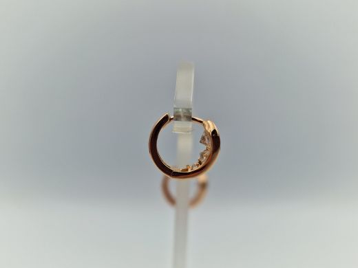 Zelta auskari ar cirkoniju, 2.04 g