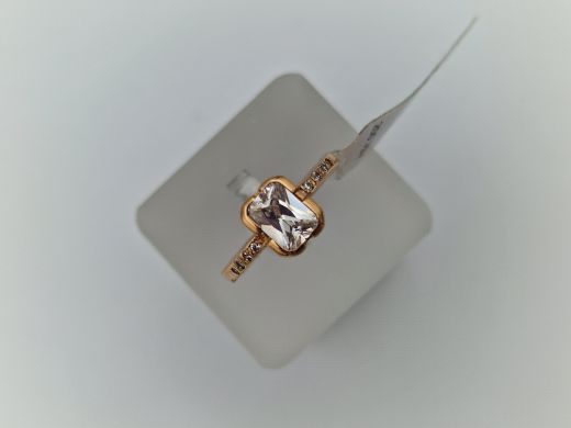 Zelta gredzens ar cirkoniju, 2.91 g, izm. 17