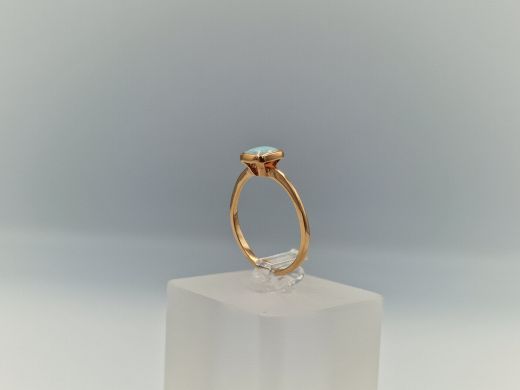 Zelta gredzens ar cirkoniju, 3.42 g, izm. 17.8