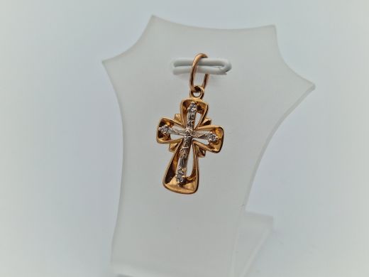 Золотой кулон с цирконом, 1.33 г