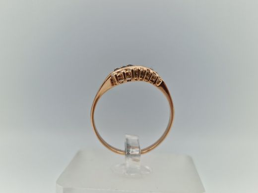 Zelta gredzens ar cirkoniju, 1.68 g, izm. 17.5