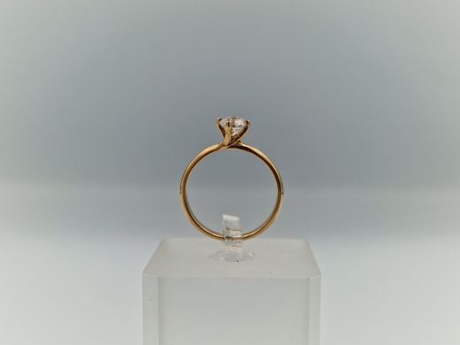 Zelta gredzens ar cirkoniju, 1.98 g, izm. 17