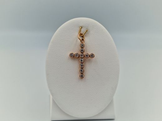 Zelta kulons ar cirkoniju, 2.44 g