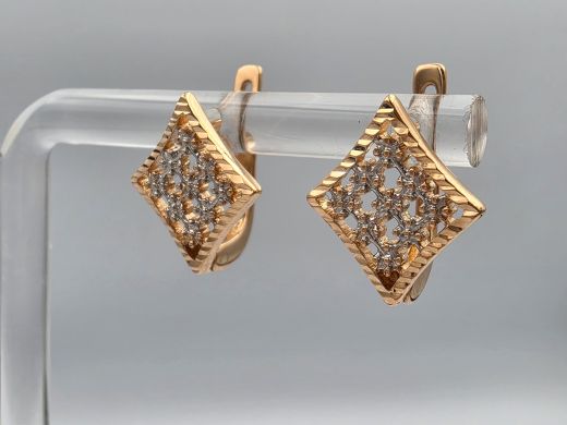 Золотые серьги, 3.22 г