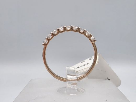 Zelta gredzens ar cirkoniju, 0.99 g, izm. 16