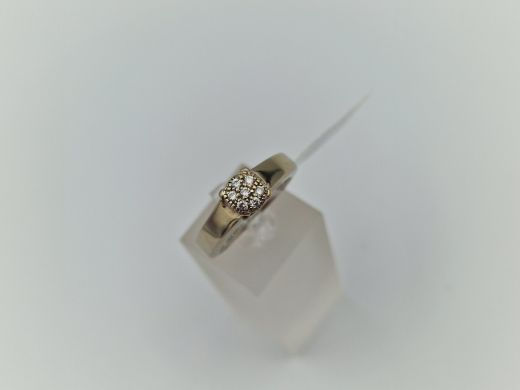 Zelta gredzens ar briljantu, 8.81 g, izm. 17.5