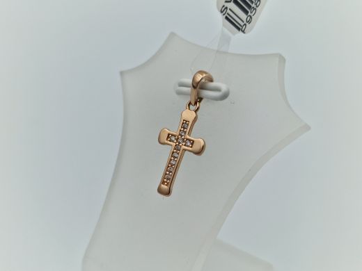 Золотой кулон с цирконом, 0.6 г