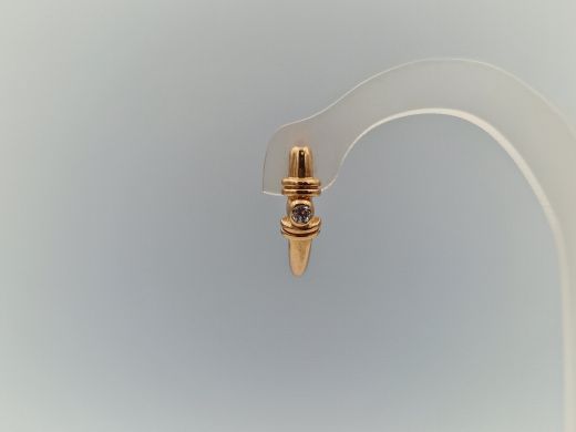 Zelta auskari ar cirkoniju, 2.69 g