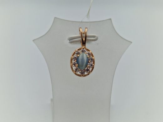 Золотой кулон с цирконом, 1.15 г