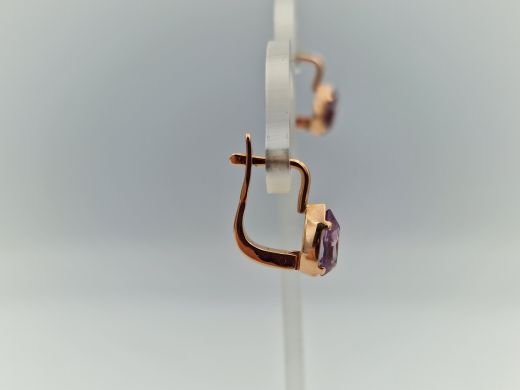 Zelta auskari ar cirkoniju, 2.95 g