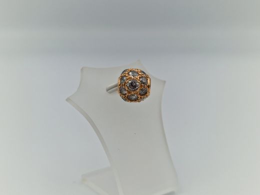 Zelta kulons ar cirkoniju, 2.35 g