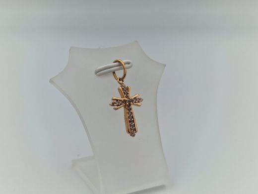 Золотой кулон с цирконом, 1.09 г