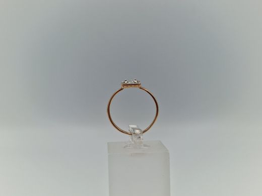 Zelta gredzens ar cirkoniju, 1.33 g, izm. 16