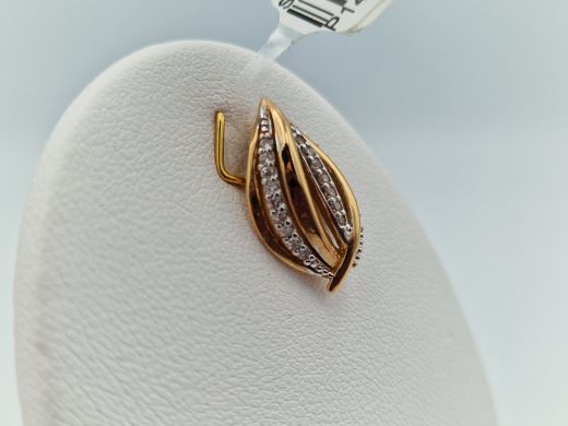Zelta kulons ar cirkoniju, 2.23 g
