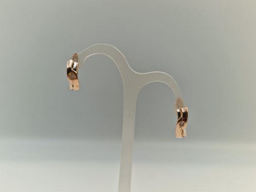 Zelta auskari ar cirkoniju, 1.95 g