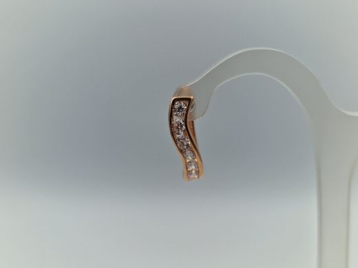 Zelta auskari ar cirkoniju, 2.32 g