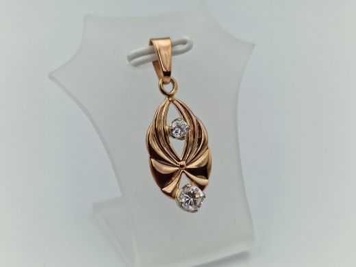 Zelta kulons ar cirkoniju, 2.28 g
