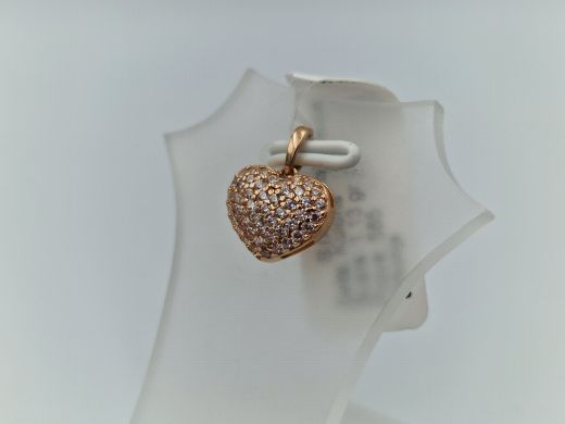 Золотой кулон с цирконом, 1.13 г