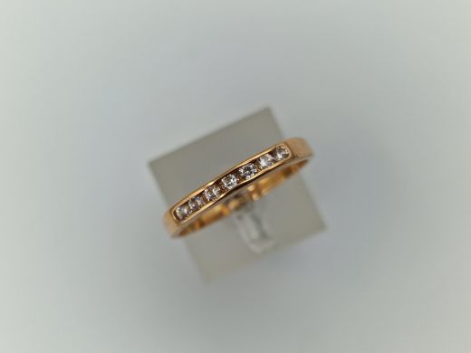 Zelta gredzens ar cirkoniju, 1.89 g, izm. 18.5