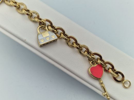 Zelta rokassprādze, 9.84 g, izm. 19.5