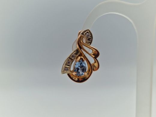 Zelta auskari ar cirkoniju, 5.17 g