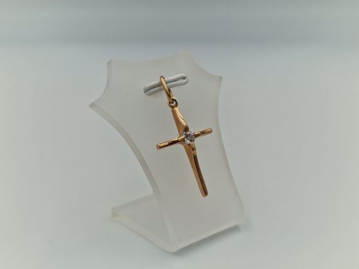 Золотой кулон с цирконом, 1.56 г