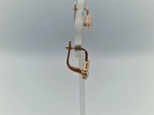 Zelta auskari ar cirkoniju, 2.39 g