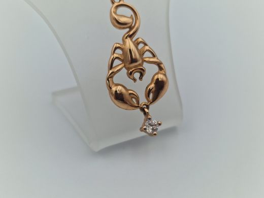 Zelta kulons ar cirkoniju, 1.85 g