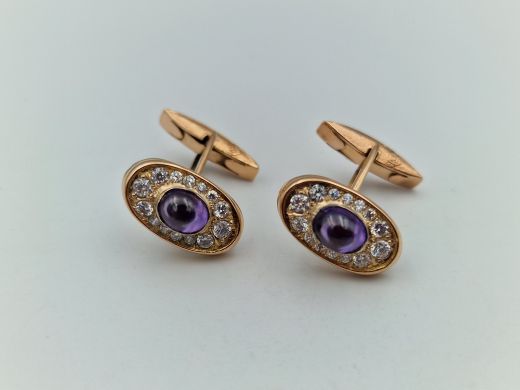 Gold cufflinks, 6.55 g