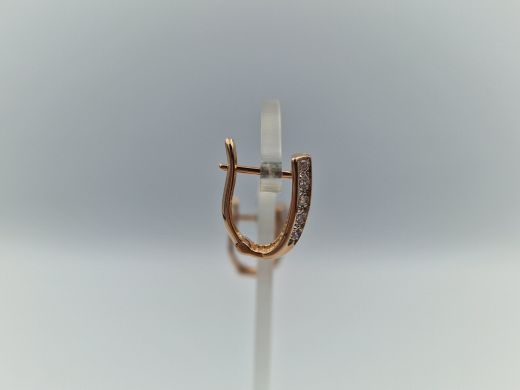 Zelta auskari ar cirkoniju, 3.31 g