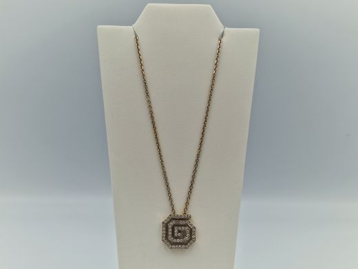 Золотая цепочка с бриллиантом, 13.06 г