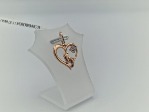 Zelta kulons ar cirkoniju, 1.2 g