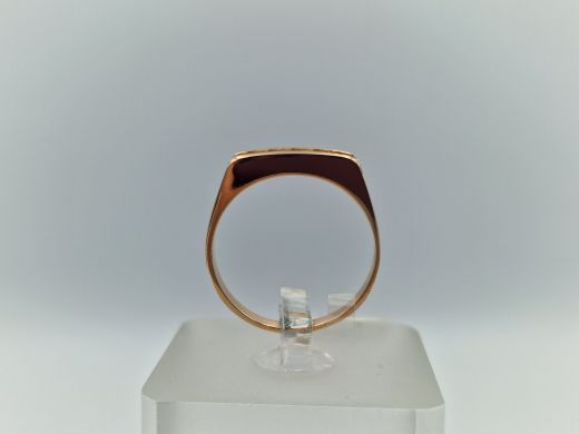 Zelta gredzens ar cirkoniju, 2.49 g, izm. 18