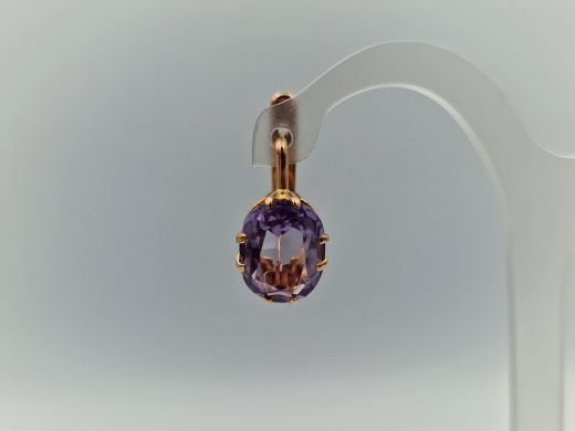 Золотые серьги с кораллом, 4.08 г