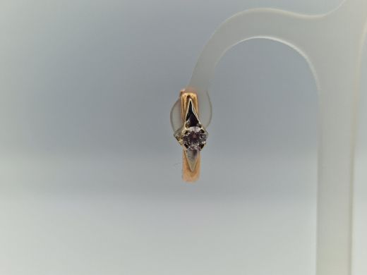 Zelta auskari ar cirkoniju, 2.57 g