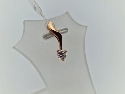 Zelta kulons ar cirkoniju, 0.71 g