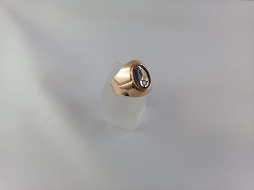 Zelta gredzens ar cirkoniju, 7.1 g, izm. 21