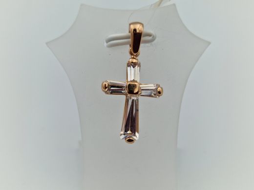 Золотой кулон с цирконом, 1.83 г