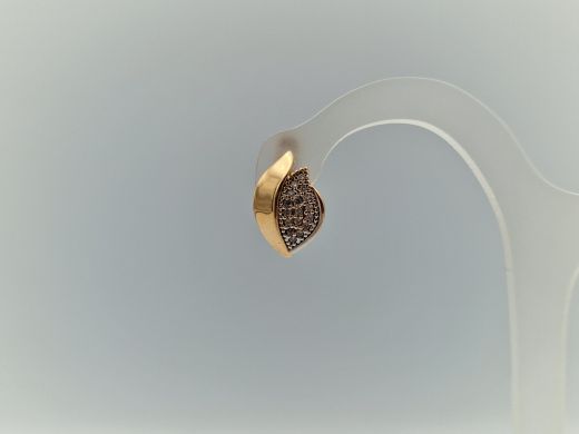 Zelta auskari ar cirkoniju, 3.18 g