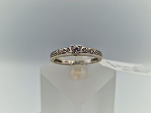 Zelta gredzens ar cirkoniju, 2.12 g, izm. 16.5